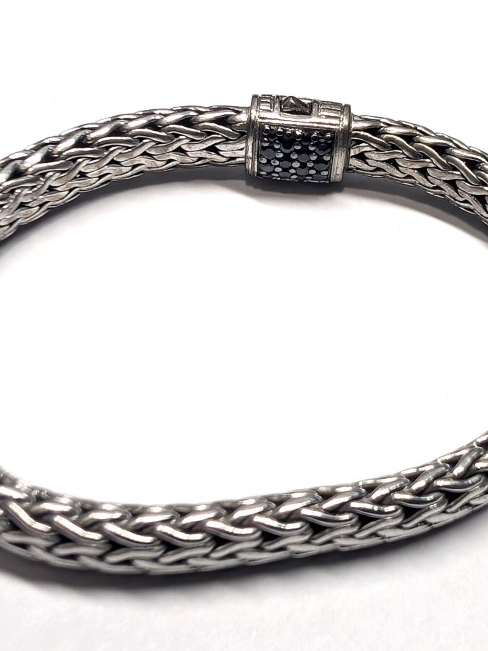 John Hardy Black Sapphire Classic Chain Lava Bracelet, 6.5MM, 7" - Picture 3 of 5